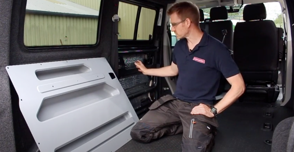 Kiravans Door Storage panel - How to - Fitting for campervan VW T6 Procab 